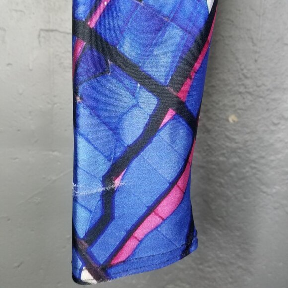 BlackMilk Leggings Women's Small Stained Glass Owl Mosaic 7/8 Pull-On Stretch - Picture 4 of 16